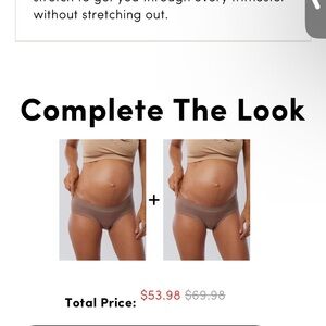 Ingrid & Isabel Chocolate Maternity Briefs